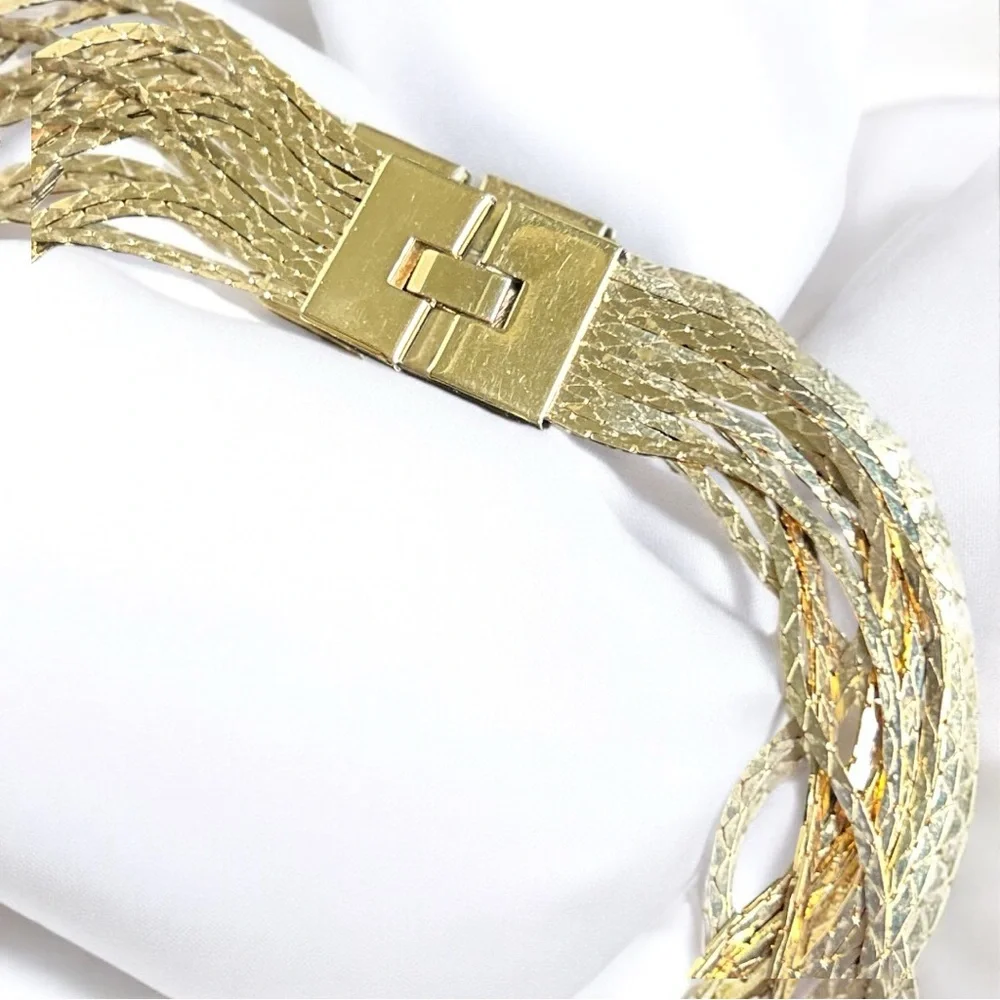 Goldtone‎ VINTAGE Multi-strand Necklace